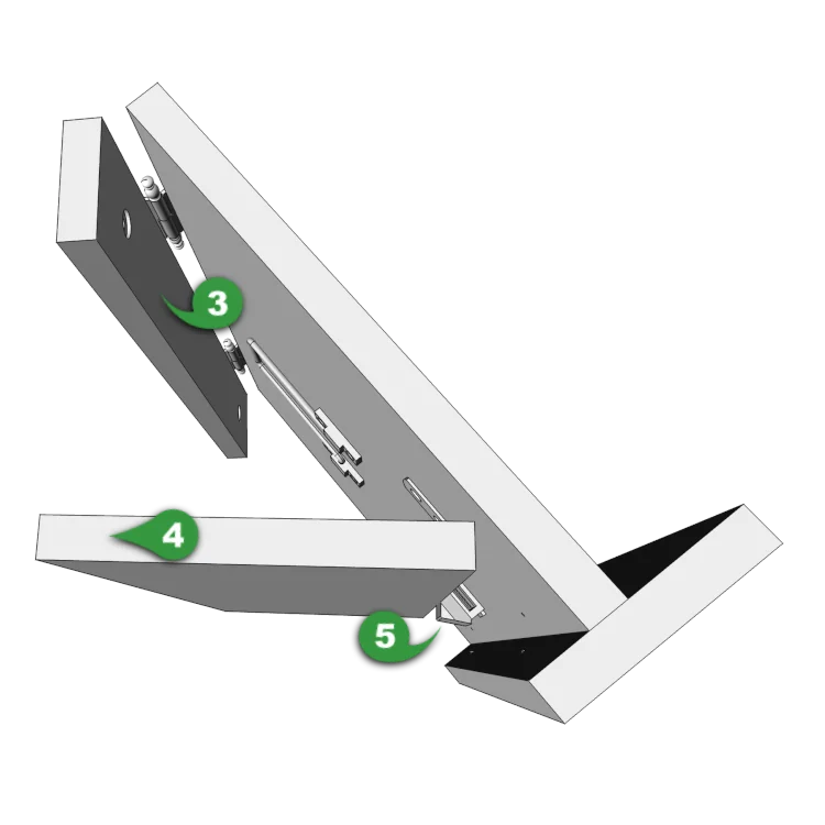 Zdjęcie półki w pozycji pionowej